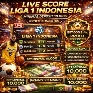Infobolaid - Pantauan live score Liga 1 Indonesia untuk analisa profit konsisten dengan modal deposit 10 ribu